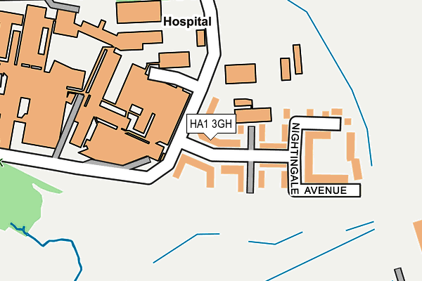 HA1 3GH map - OS OpenMap – Local (Ordnance Survey)