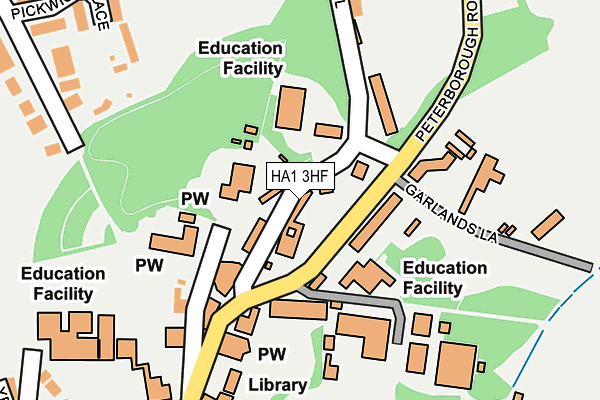 HA1 3HF map - OS OpenMap – Local (Ordnance Survey)