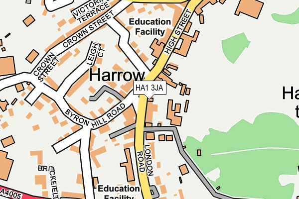 HA1 3JA map - OS OpenMap – Local (Ordnance Survey)