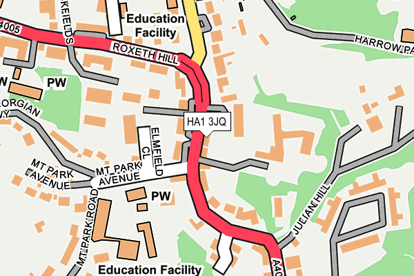 HA1 3JQ map - OS OpenMap – Local (Ordnance Survey)