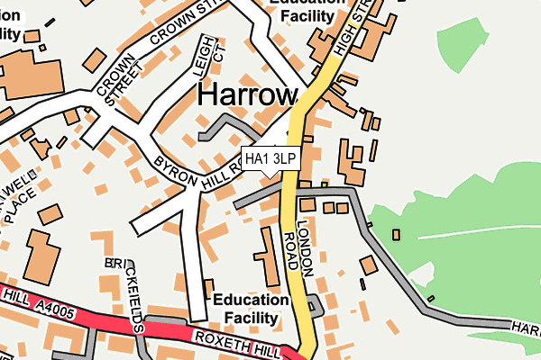 HA1 3LP map - OS OpenMap – Local (Ordnance Survey)