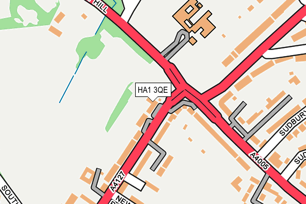 HA1 3QE map - OS OpenMap – Local (Ordnance Survey)
