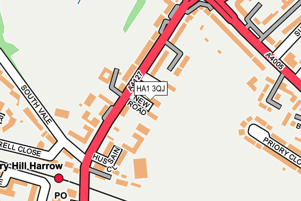 HA1 3QJ map - OS OpenMap – Local (Ordnance Survey)