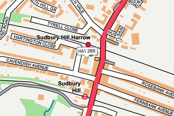 HA1 3RR map - OS OpenMap – Local (Ordnance Survey)