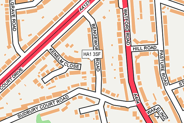 HA1 3SF map - OS OpenMap – Local (Ordnance Survey)