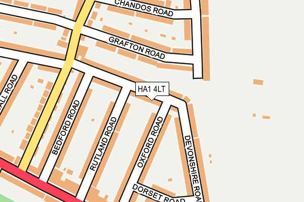 HA1 4LT map - OS OpenMap – Local (Ordnance Survey)