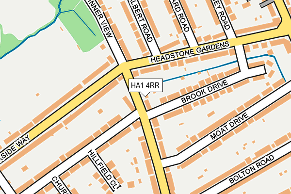 HA1 4RR map - OS OpenMap – Local (Ordnance Survey)