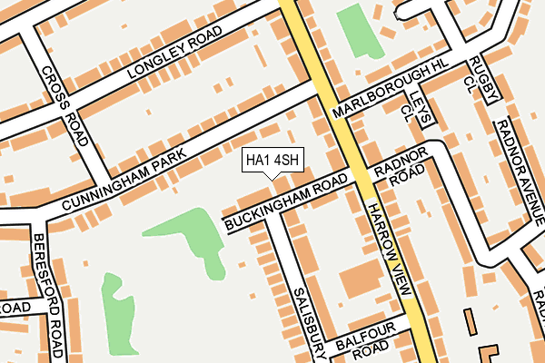 HA1 4SH map - OS OpenMap – Local (Ordnance Survey)