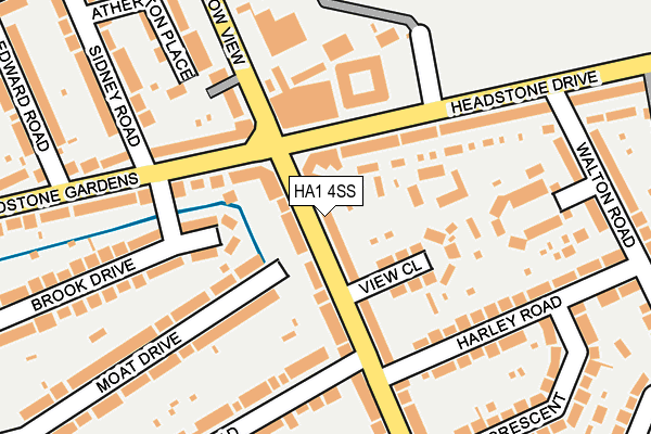 HA1 4SS map - OS OpenMap – Local (Ordnance Survey)
