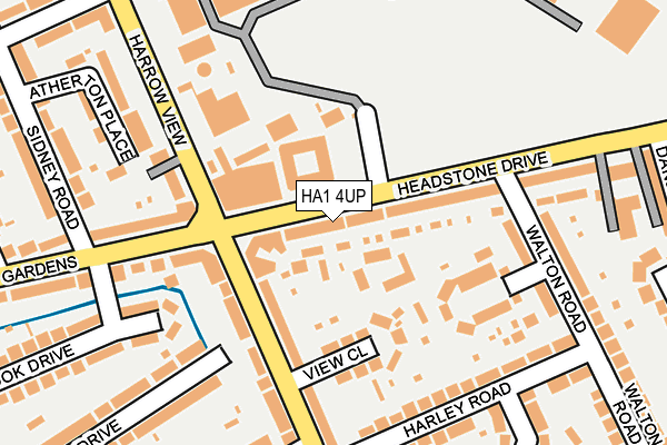 HA1 4UP map - OS OpenMap – Local (Ordnance Survey)