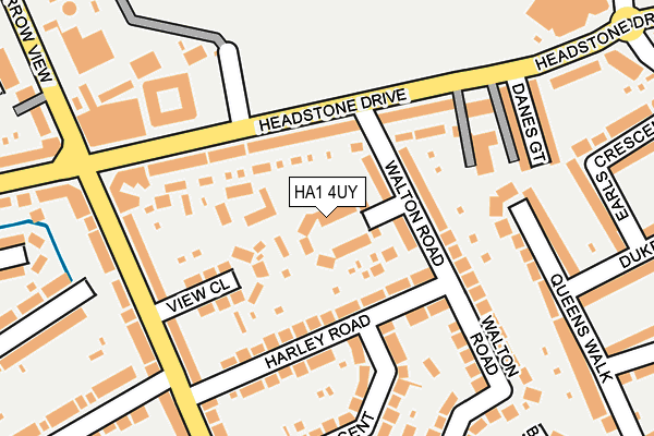 HA1 4UY map - OS OpenMap – Local (Ordnance Survey)