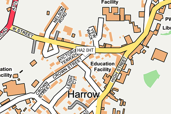 HA2 0HT map - OS OpenMap – Local (Ordnance Survey)