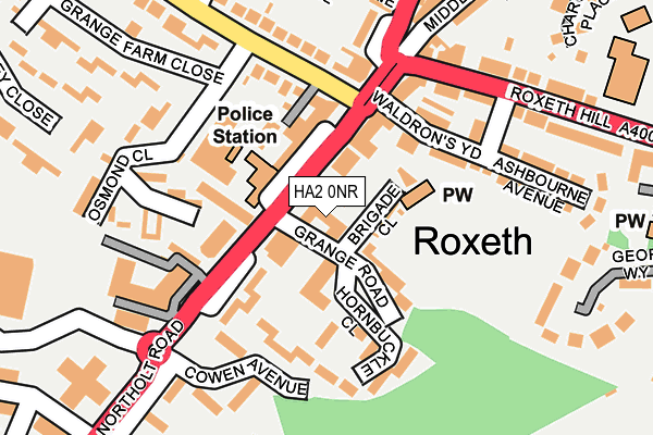 HA2 0NR map - OS OpenMap – Local (Ordnance Survey)