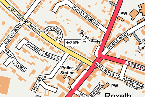 HA2 0PH map - OS OpenMap – Local (Ordnance Survey)