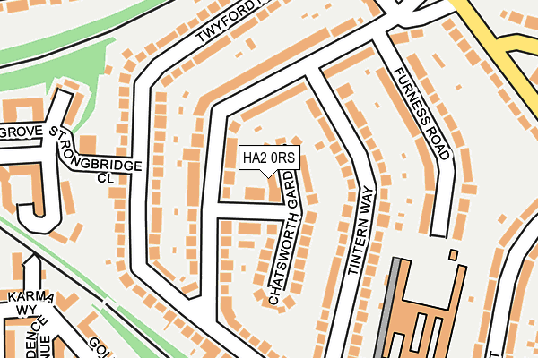 HA2 0RS map - OS OpenMap – Local (Ordnance Survey)