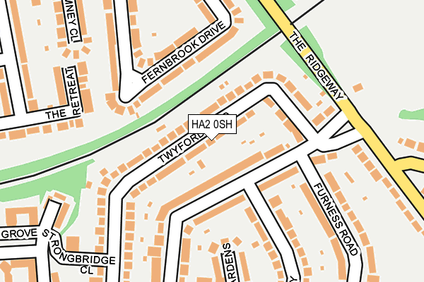 Map of R&D PLUMBING AND HEATING SERVICES LTD at local scale