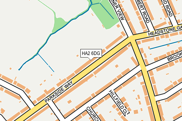 HA2 6DG map - OS OpenMap – Local (Ordnance Survey)