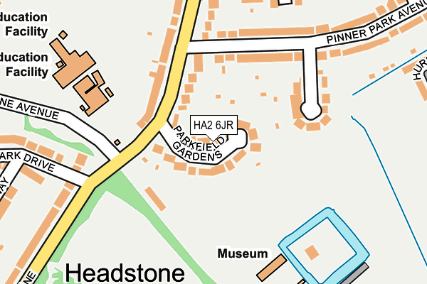 HA2 6JR map - OS OpenMap – Local (Ordnance Survey)