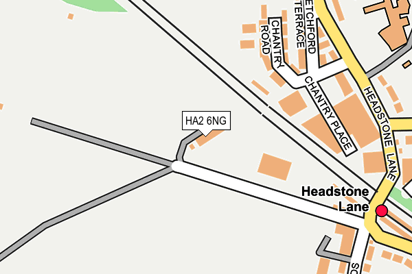 HA2 6NG map - OS OpenMap – Local (Ordnance Survey)