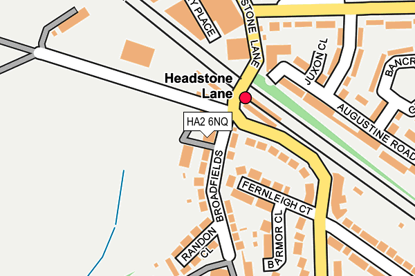 HA2 6NQ map - OS OpenMap – Local (Ordnance Survey)