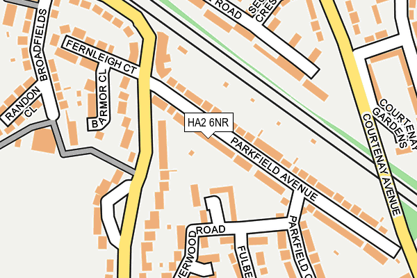 HA2 6NR map - OS OpenMap – Local (Ordnance Survey)