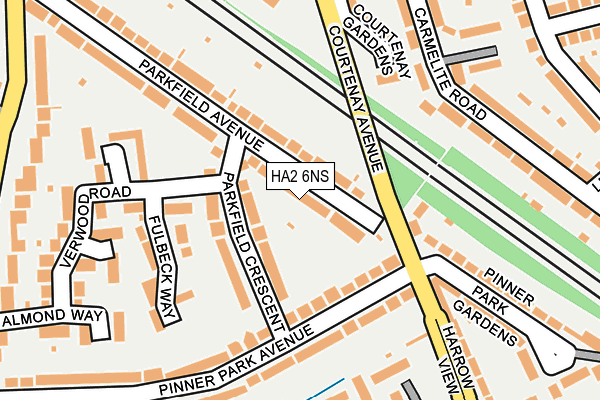 HA2 6NS map - OS OpenMap – Local (Ordnance Survey)