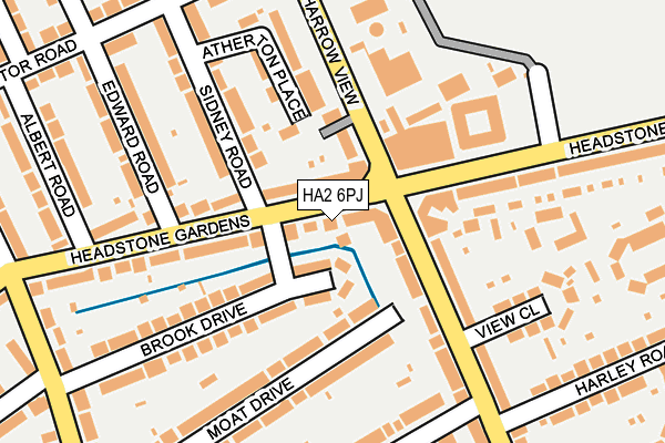 HA2 6PJ map - OS OpenMap – Local (Ordnance Survey)