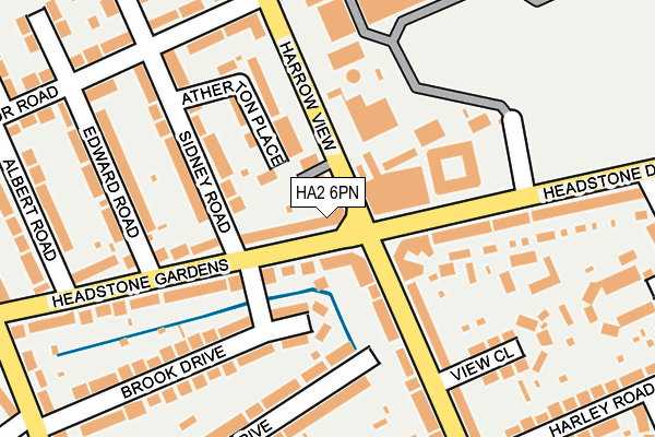 HA2 6PN map - OS OpenMap – Local (Ordnance Survey)