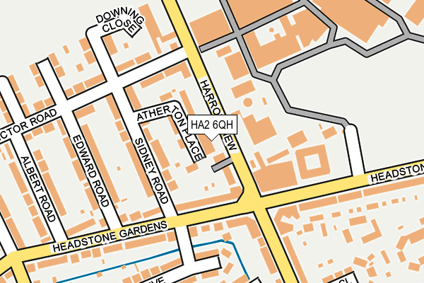 HA2 6QH map - OS OpenMap – Local (Ordnance Survey)