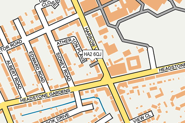 HA2 6QJ map - OS OpenMap – Local (Ordnance Survey)