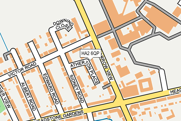 HA2 6QP map - OS OpenMap – Local (Ordnance Survey)