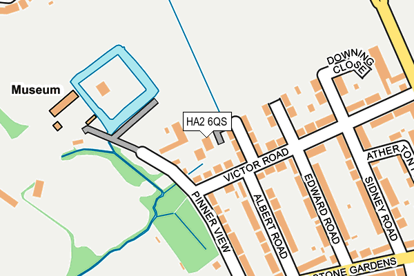 HA2 6QS map - OS OpenMap – Local (Ordnance Survey)