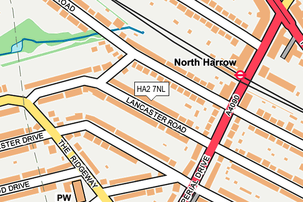 HA2 7NL map - OS OpenMap – Local (Ordnance Survey)
