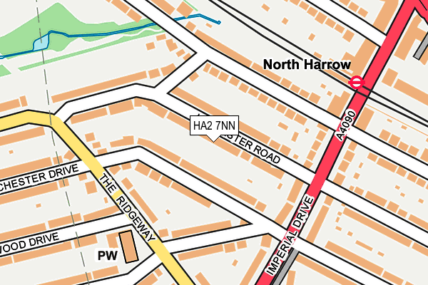 HA2 7NN map - OS OpenMap – Local (Ordnance Survey)