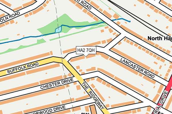 HA2 7QH map - OS OpenMap – Local (Ordnance Survey)