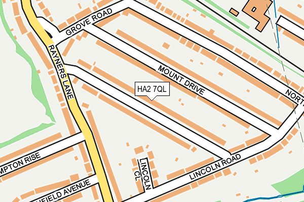 HA2 7QL map - OS OpenMap – Local (Ordnance Survey)