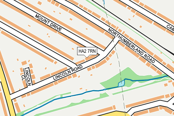 HA2 7RN map - OS OpenMap – Local (Ordnance Survey)