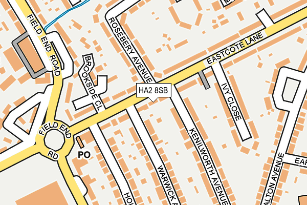 HA2 8SB map - OS OpenMap – Local (Ordnance Survey)