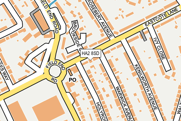 HA2 8SD map - OS OpenMap – Local (Ordnance Survey)