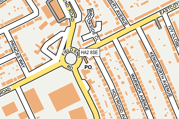 HA2 8SE map - OS OpenMap – Local (Ordnance Survey)