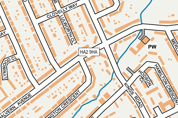 HA2 9HA map - OS OpenMap – Local (Ordnance Survey)