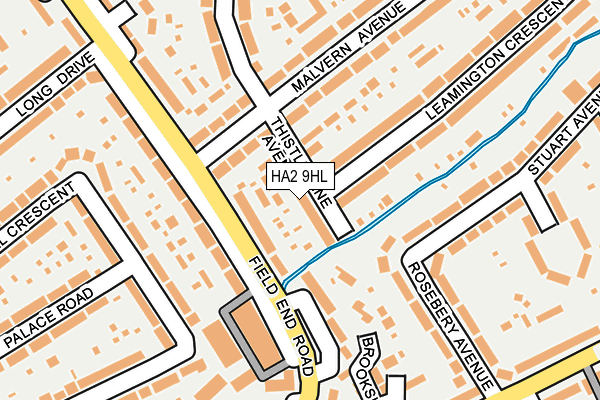 HA2 9HL map - OS OpenMap – Local (Ordnance Survey)