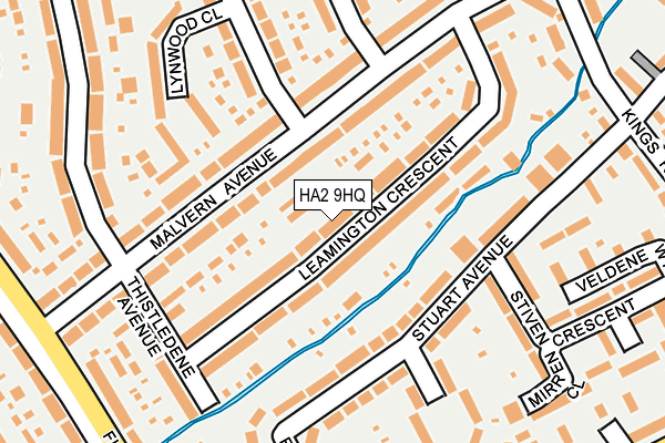 HA2 9HQ map - OS OpenMap – Local (Ordnance Survey)