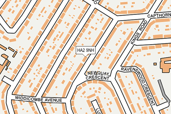 HA2 9NH map - OS OpenMap – Local (Ordnance Survey)