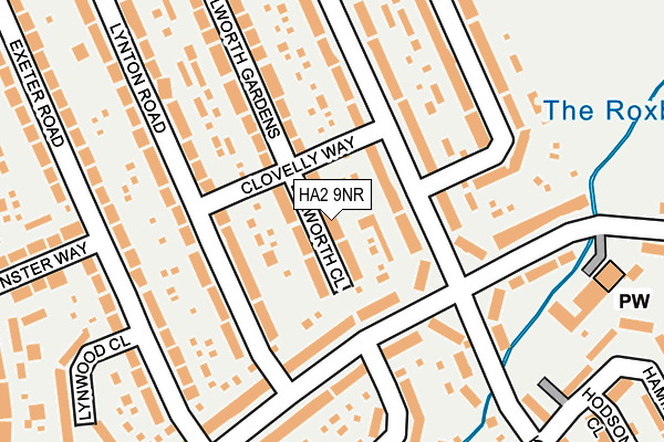 HA2 9NR map - OS OpenMap – Local (Ordnance Survey)