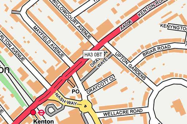 HA3 0BT map - OS OpenMap – Local (Ordnance Survey)