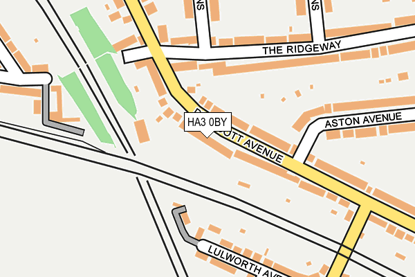 HA3 0BY map - OS OpenMap – Local (Ordnance Survey)