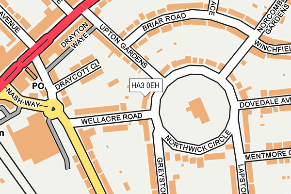 HA3 0EH map - OS OpenMap – Local (Ordnance Survey)