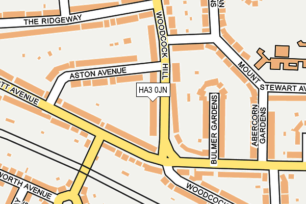 HA3 0JN map - OS OpenMap – Local (Ordnance Survey)