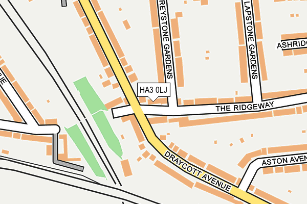 HA3 0LJ map - OS OpenMap – Local (Ordnance Survey)